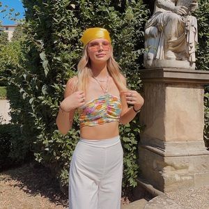 Zara Floral Crop Top